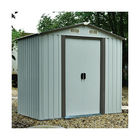 Galvanized Steel Apex Roof Garden Sheds , 6x8ft 8x10 Metal Storage Shed