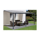 1.1mm Outdoor Patio Tent Cover Fixed Aluminium Roof Pergola With Polyester Sunshade