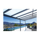 1.1mm Outdoor Patio Tent Cover Fixed Aluminium Roof Pergola With Polyester Sunshade