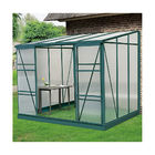 UV Protecting PVC Frame Greenhouse , 8x8 6x8 Polycarbonate Greenhouse