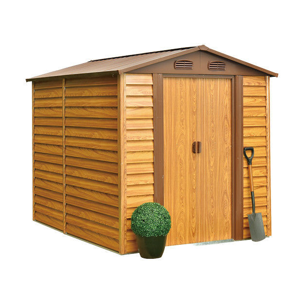 8x9Ft 12x11Ft 	Outdoor Metal Storage Shed Wooden / Brown color