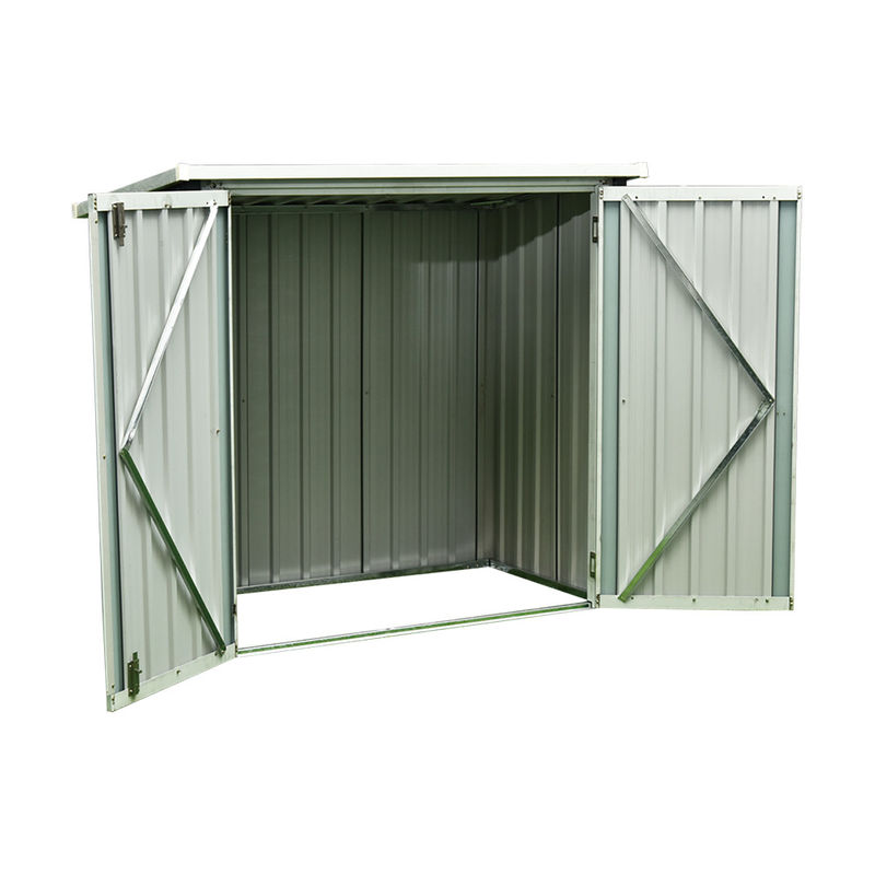 DIY Small Metal Outdoor Storage Cabinet 24KG 22KG L86 x  W147 x H134cm