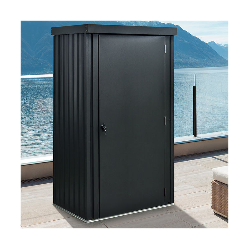 0.8m2 0.4mm Compact Storage Shed High End Easy Installed Garden Tool Storage Cabinet