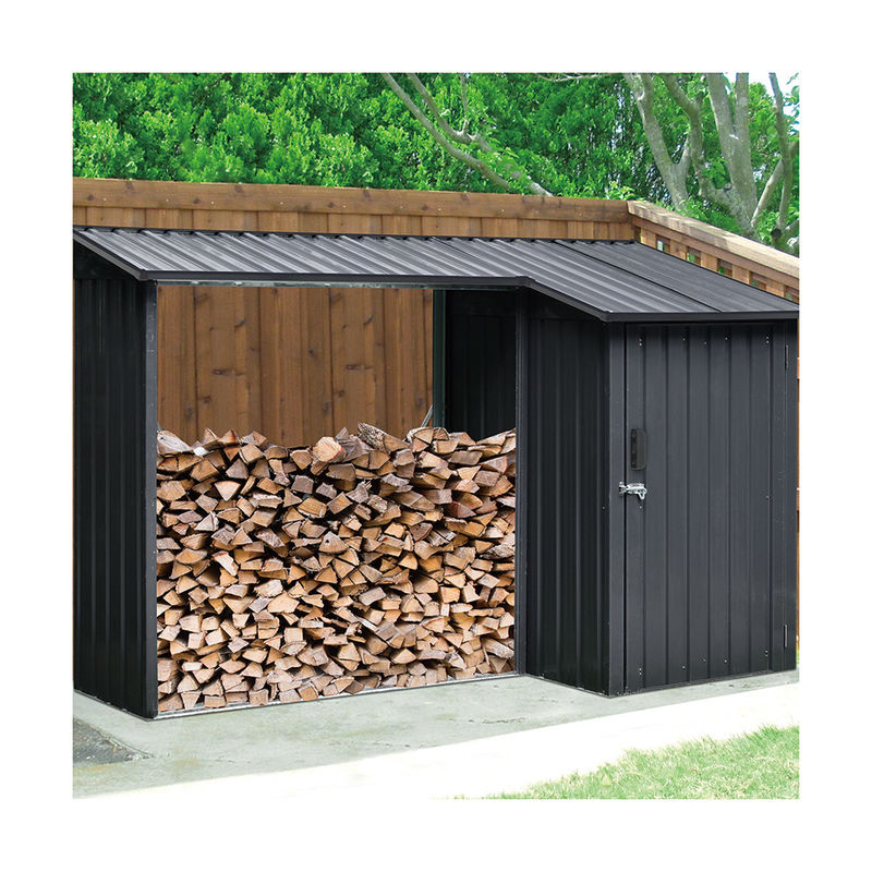 WS-XDB Outdoor Metal Storage Shed 0.25mm 0.6mm Green RAL8011