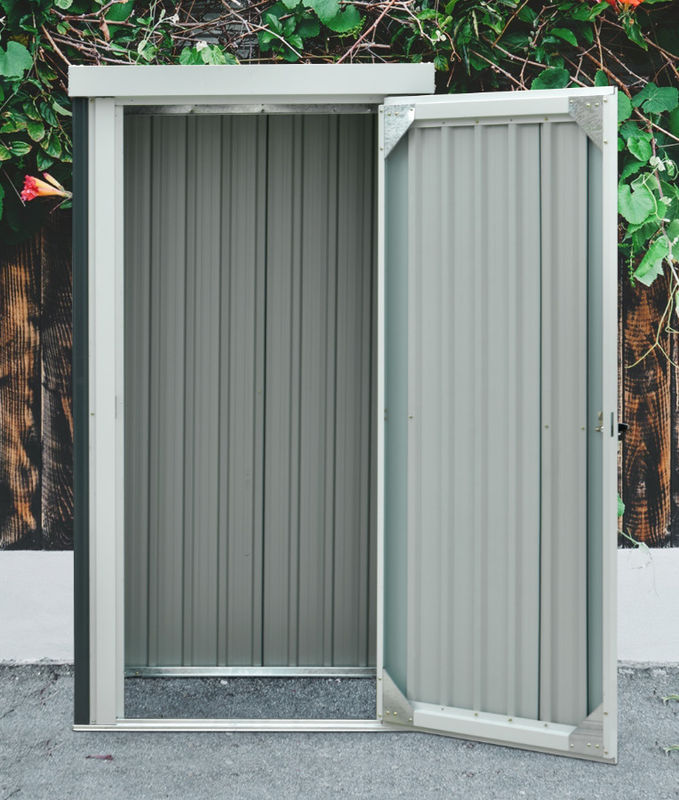 SU-PC33 Compact Storage Shed 0.8m2 0.4mm Anthracite / Silver / Beige