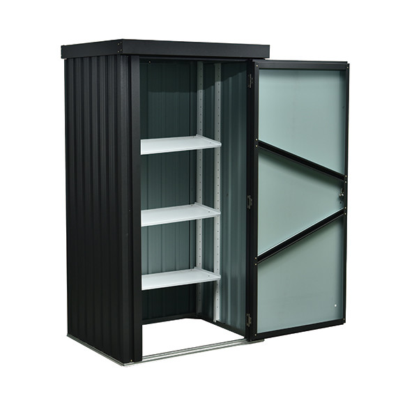 Upright Metal Compact Storage Shed, Upright Storage Cabinet Plastic